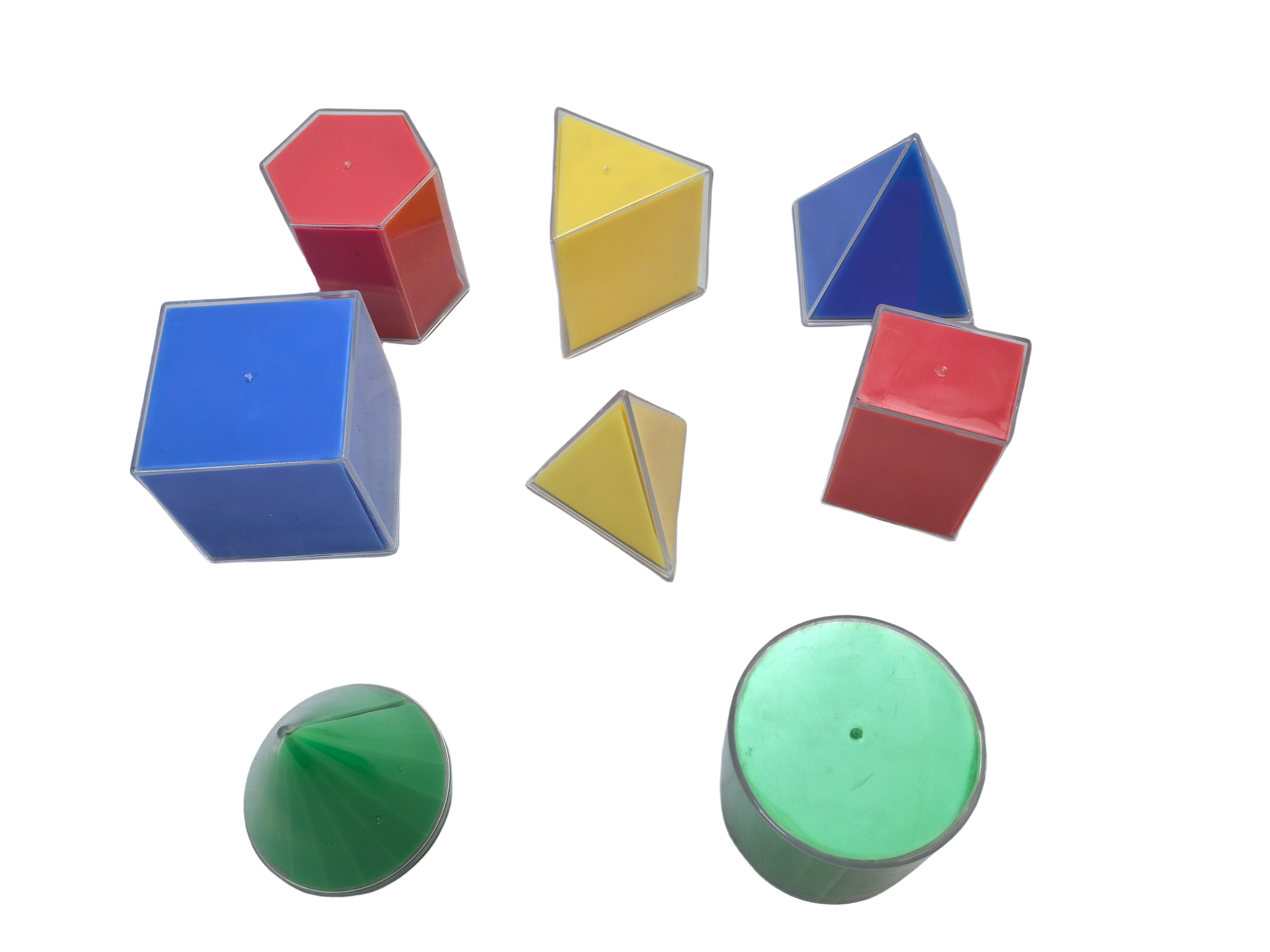 8 Piece Set Three-Dimensional Geometry Decomposable Model Elementary School Mathematics Teaching Aids